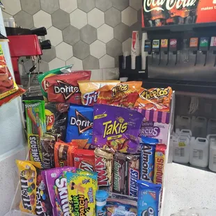  a variety of snacks