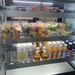 Healthy snacks and drink options