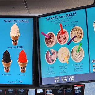 Ice cream options
