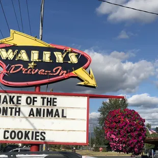 sign for shake of the month animal cookies