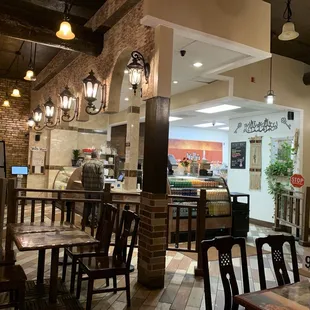 Looking towards the counter