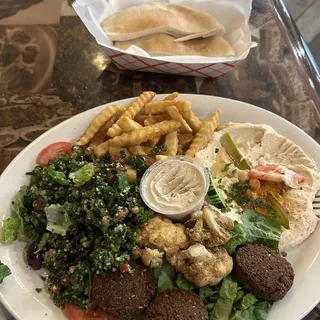7. Wallys Falafel and Hummus Plate