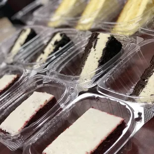 a variety of desserts