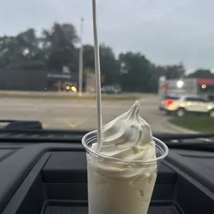 Frozen Yogurt. Pineapple.