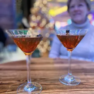 Perfect Manhattans.