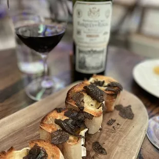 Baked bri w/ truffle