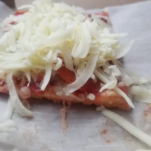 2 center slices Pepperoni, mushrooms and extra cheese