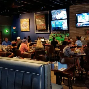The bar area, Thursday night at 6:30pm.
