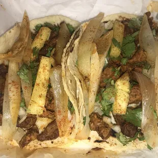 Al pastor tacos from Lolis Mexican Cravings Food Truck, Tampa Bay