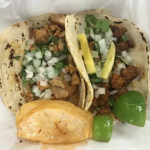 Chicken &amp; Steak Tacos from Lolis Mexican Cravings Food Truck, Tampa Bay