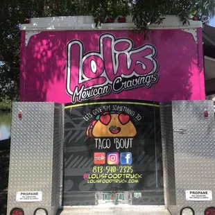 Contact info on Lolis Mexican Cravings Food Truck, Tampa Bay