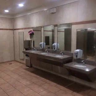 Even ladies room is nice