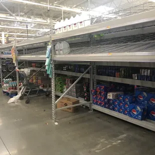 Water section is empty