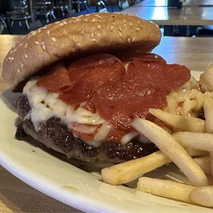 I couldn't decide if I wanted the pizza, or if I wanted a burger. So...