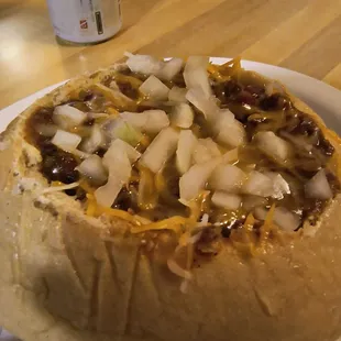 Chilli Bread Bowl. Yum.