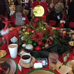 Mansfield Womens Club. Christmas luncheon.