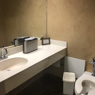 Have you ever been to a restroom where each stall had its own sink? so cool