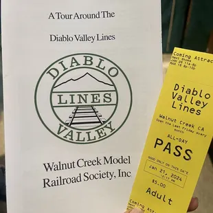 Brochure and tickets