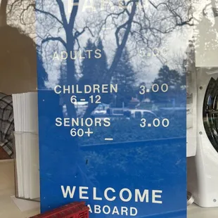 Hours of operation and fees