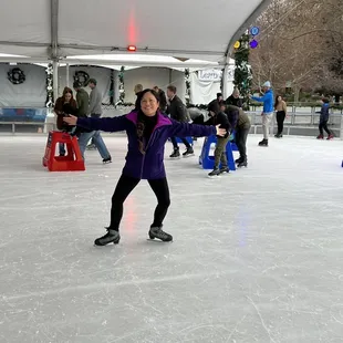 Trying to be Kristi Yamaguchi or Michelle Kwan