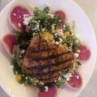 Korean BBQ Salmon Salad