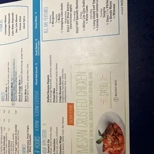 Happy hour and Specials