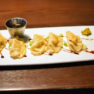 Potstickers - Ponzu, scallions and Chinese mustard