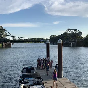 Photo op on the dock