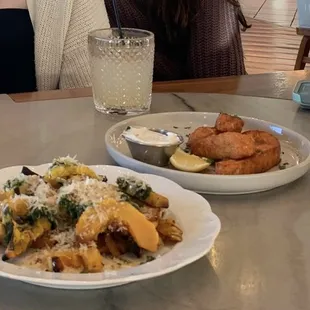 Halloumi Fries, Acorn Squash, Ginger Mule