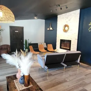 Even a fire for cool fall days