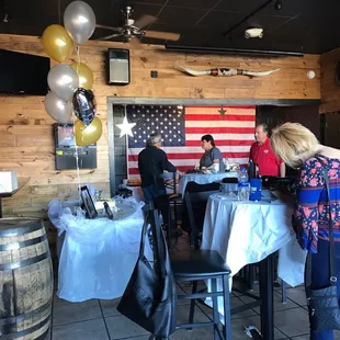 people sitting at tables