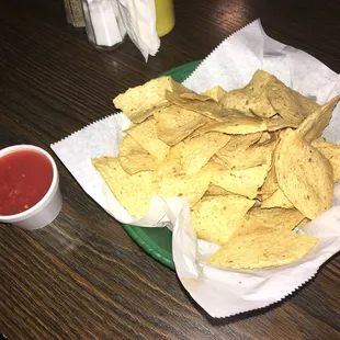 Love their chips and salsa.  Chips are always warm and salsa had a nice kick.