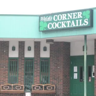 the front of the building