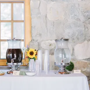 Iced tea  (floral arrangements done privately)