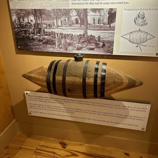 Replicate of torpedo that sank Maple Leaf.