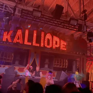 The stage during the 2023 season closing party - incredible production and music