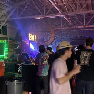 The bar, cool selection of drinks with free water available for self service