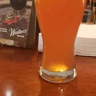 Beautiful glass of Clamato Lime Walter's pilsener from the tap.