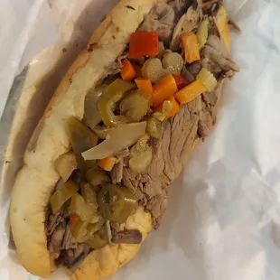 Italian beef hot