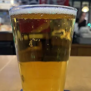 Perfectly poured beer by Sidney