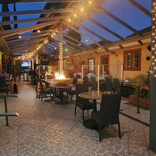 Large outdoor patio
