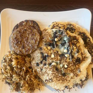 Blueberry White Chocolate Pancakes