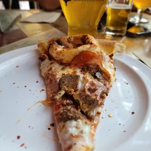 Meat pizza! Soooo good!