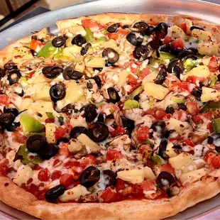 Gluten free vegetarian pizza