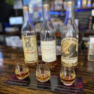 Van Winkle 10, 12, and 15-year-old.