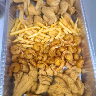 chicken and fries