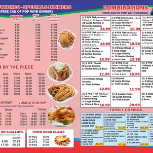 Updated menu
