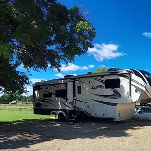 Shaded campsite