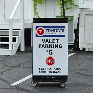 They have valet parking out front