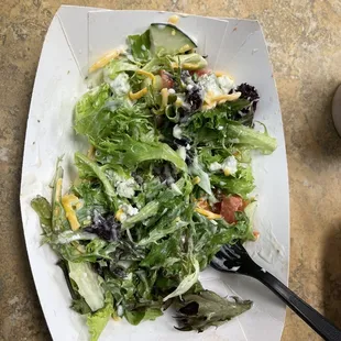 a plate of salad
